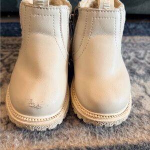 Cream Toddler Chelsea Boots